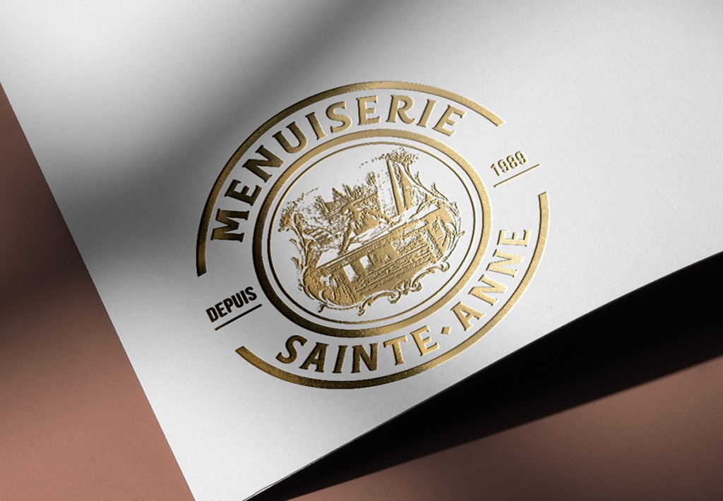 refonte du logo Menuiserie Sainte-Anne