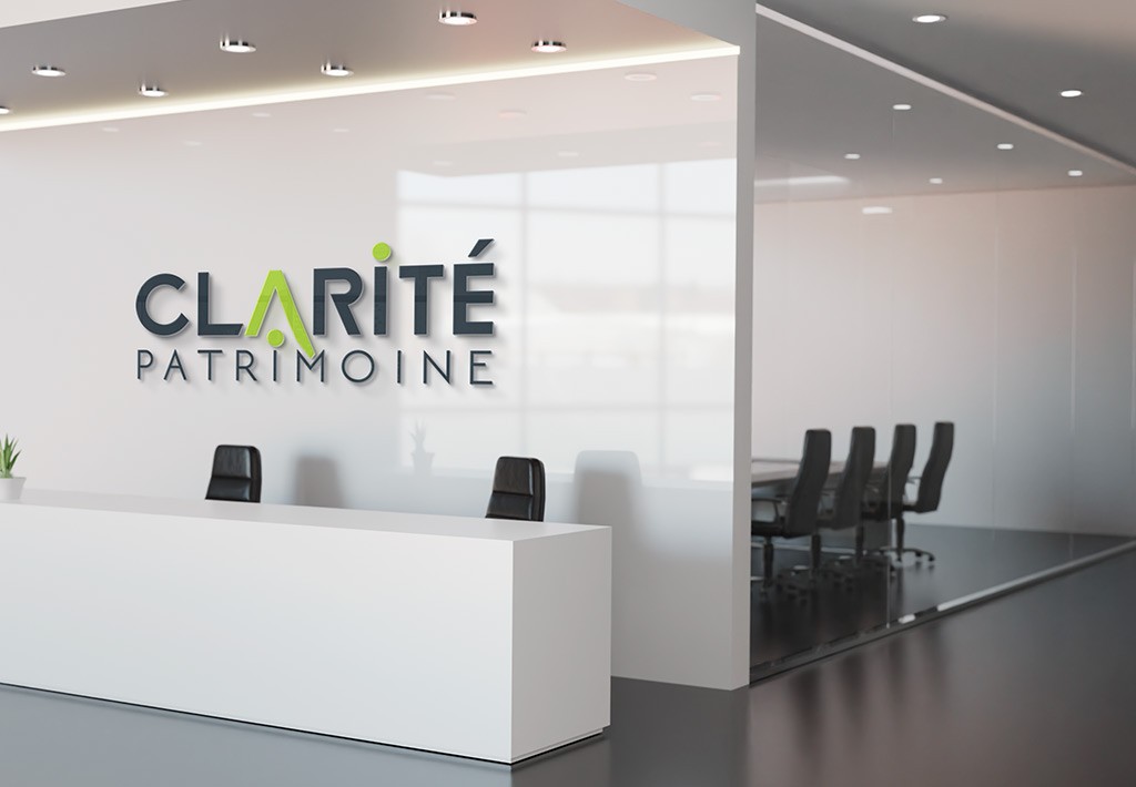 création du logo Clarité Patrimoine